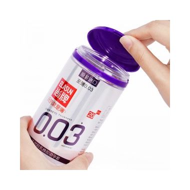 【避孕润滑】至薄003灌装安全套20只装 尚牌