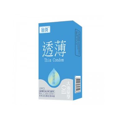 【避孕润滑】光面玻尿酸透薄安全套 幽美金丽雅